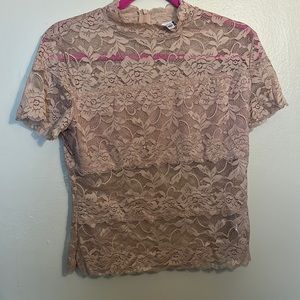 Lace tan top